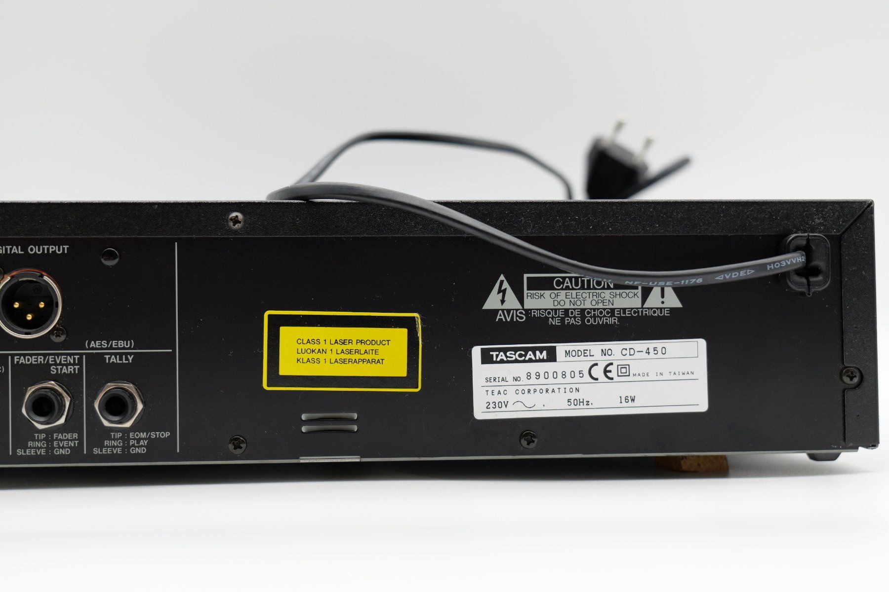 Tascam Sistemi audio & multimediali: Tascam CD-450 Advanced Single Tray CD Player lettore CD – Usato da Carona venduto da gamuffo 5