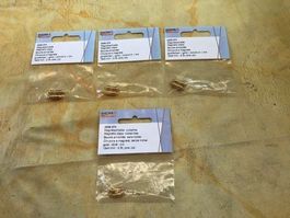 LOT MAGNETSCHLIESSE GOLDFARBEN 16X5MM