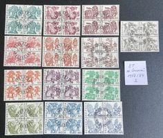 Lot ET Freimarke  4er Blöcke Volksbräuche 1977 /84