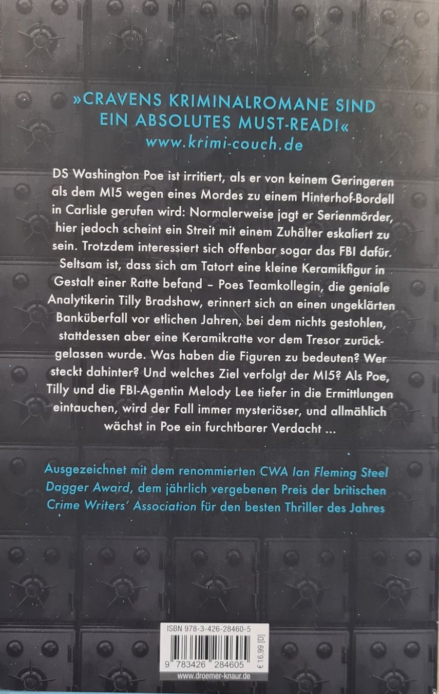 Libri: Buch M.W. Craven "Die Wittwe" – Usato da Islikon venduto da EFH651 1