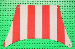 LEGO® Cloth Sail 27 x 17 Top with Red Thick Stripes Pattern