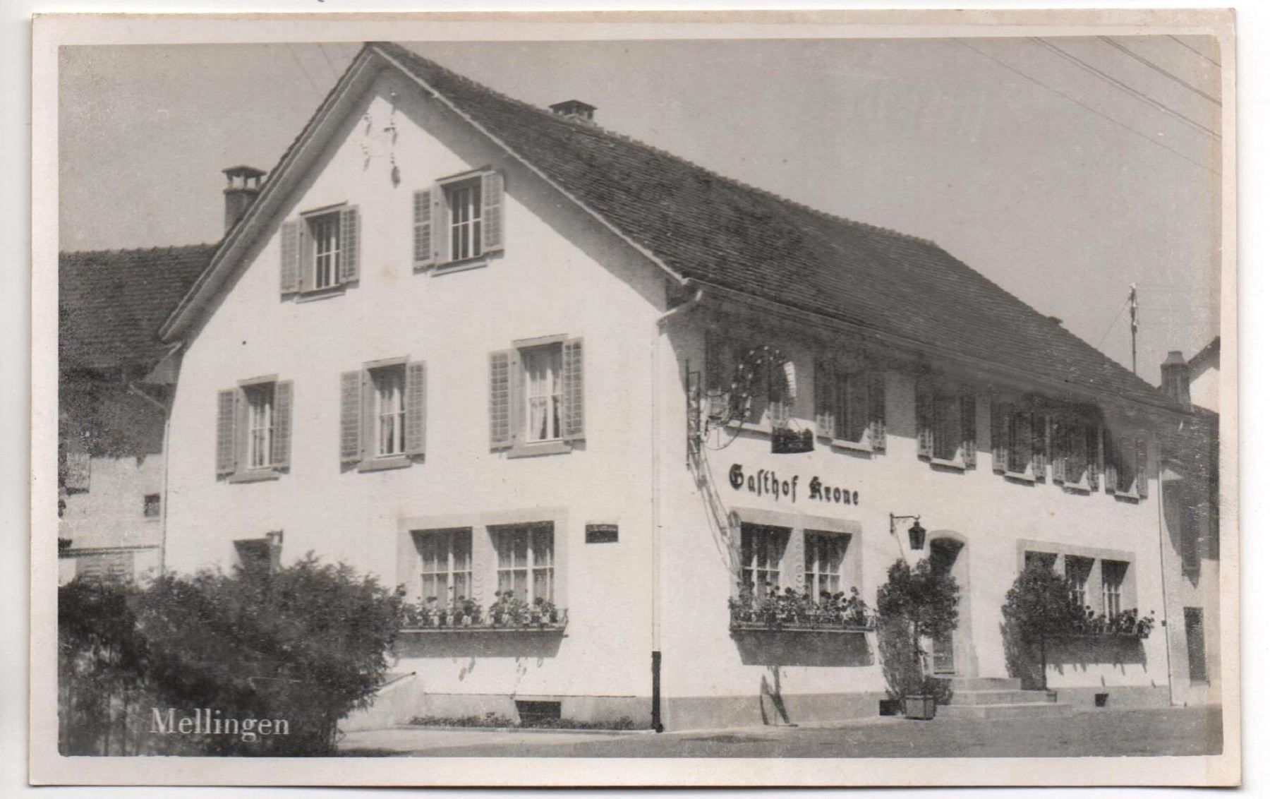 Ansichtskarten: MELLINGEN Gasthof Krone – Neu (gemäss Beschreibung) aus Jona von philajona