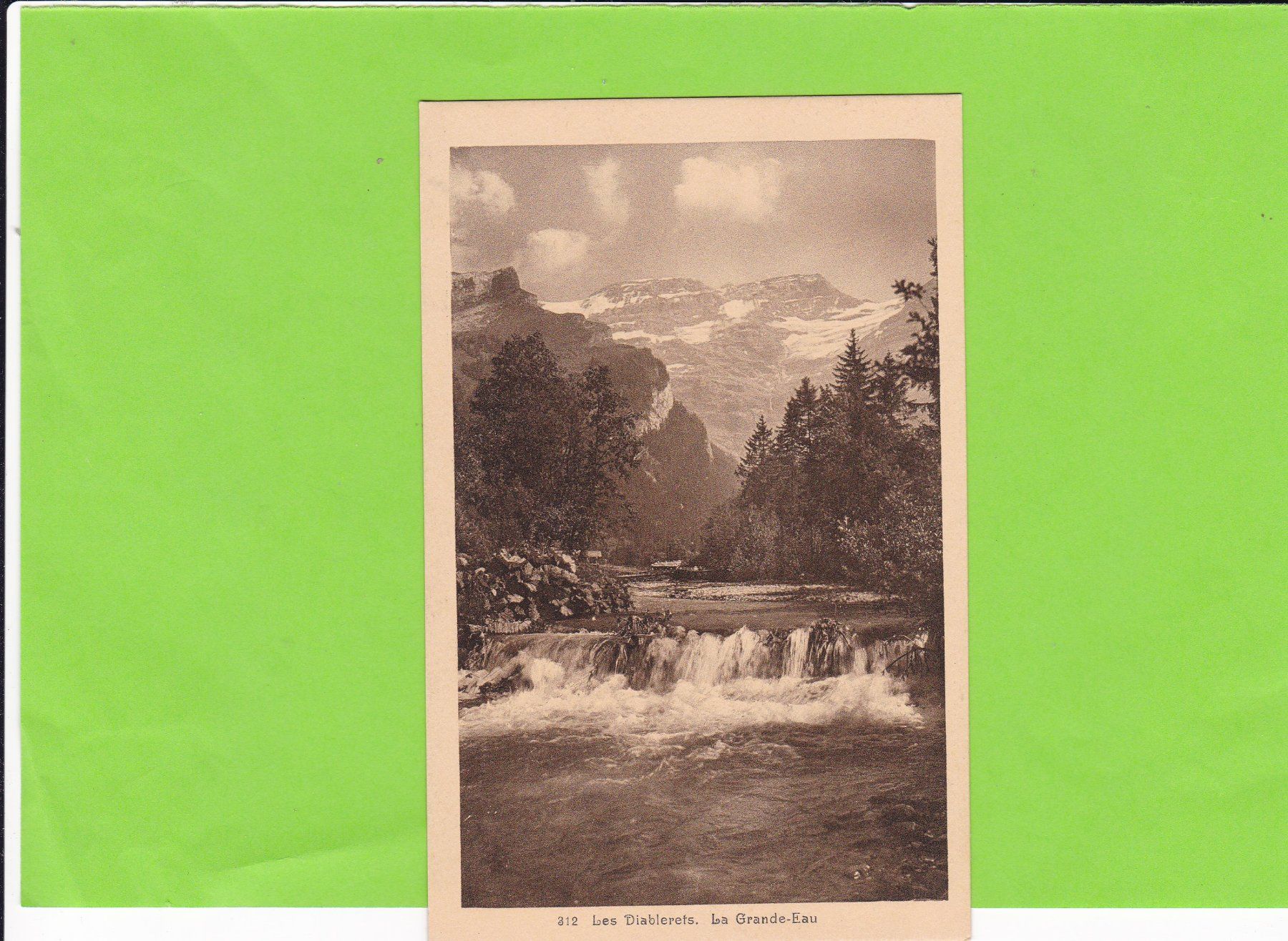 Ansichtskarten: Les Diablerets. La Grande Eau – Gebraucht aus St. Peterzell von neckertal