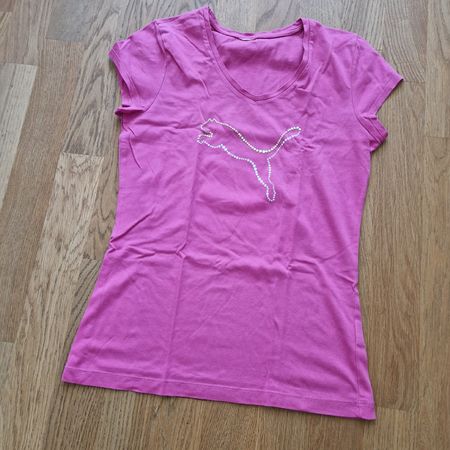 Puma T-Shirt, Pink mit Strass, Gr. S, Top Zustand!