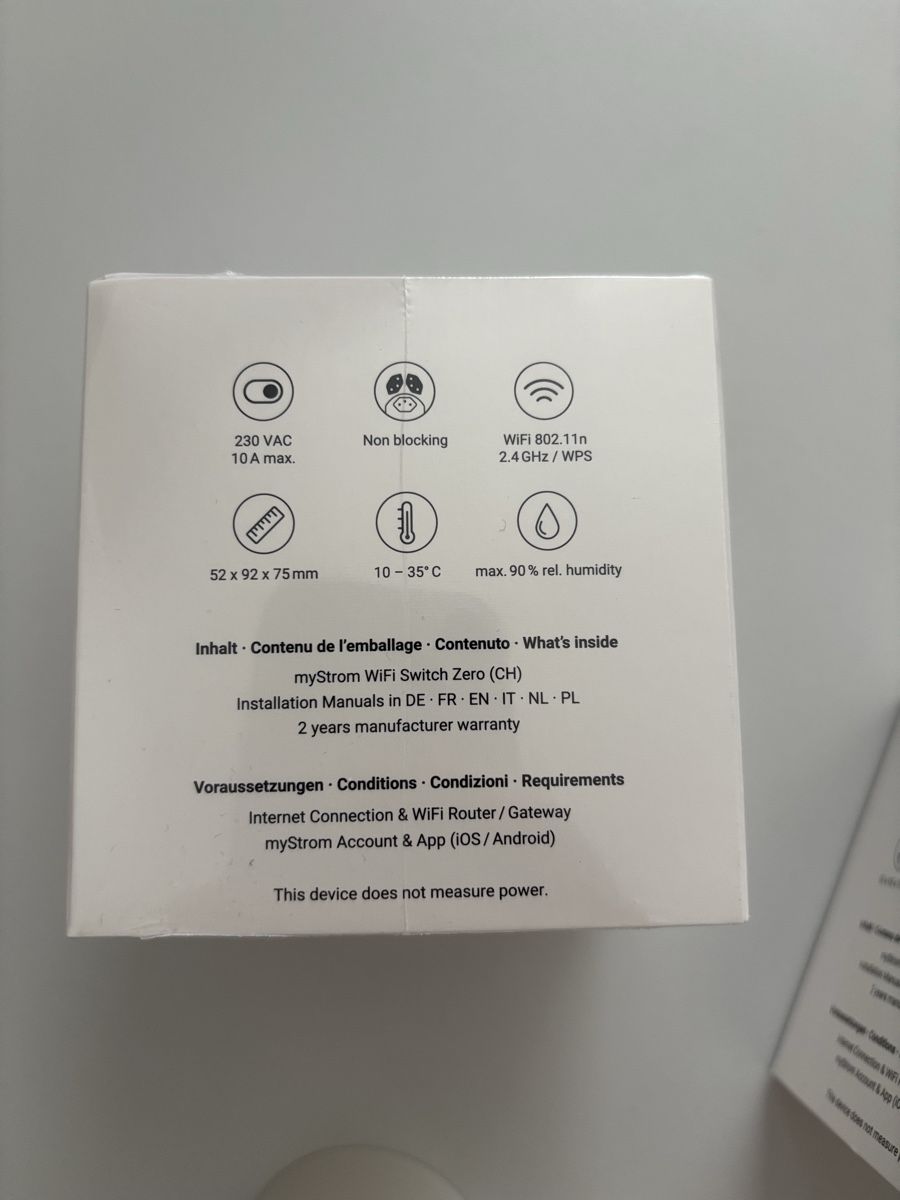 myStrom Interruttori: myStrom WiFi Switch Zero Smart Plug neu in OVP – Nuovo (secondo la descrizione) da Buchrain venduto da Mr.Kim 4