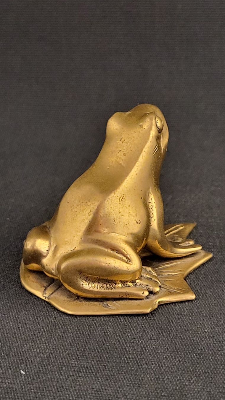 Statuette: Messing-Frosch – Usato da Basel venduto da spinne02 3