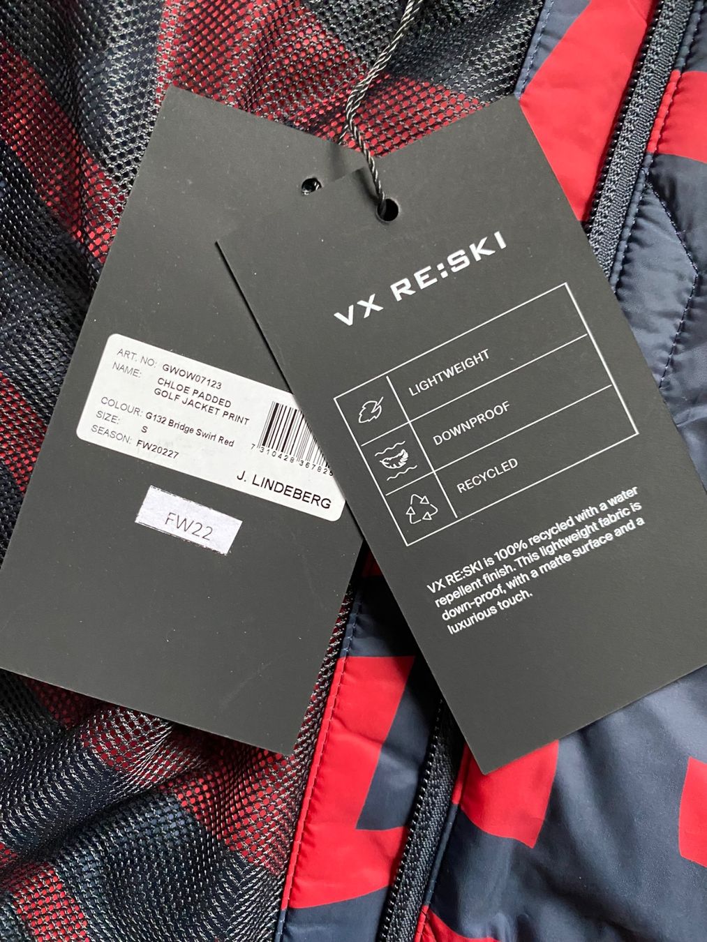 Lindeberg Giacche: J.Lindeberg Golfjacke rot/blau – Nuovo e nell'imballaggio originale da Altendorf venduto da Jeshy15 8