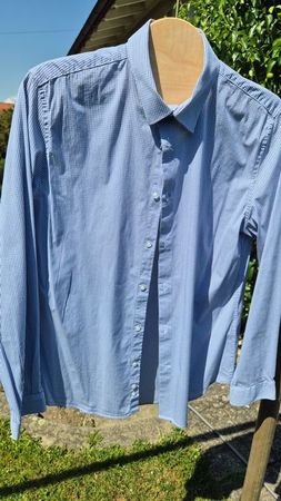 Herren Hemd Celio L (41-42) blau kariert guter Zustand