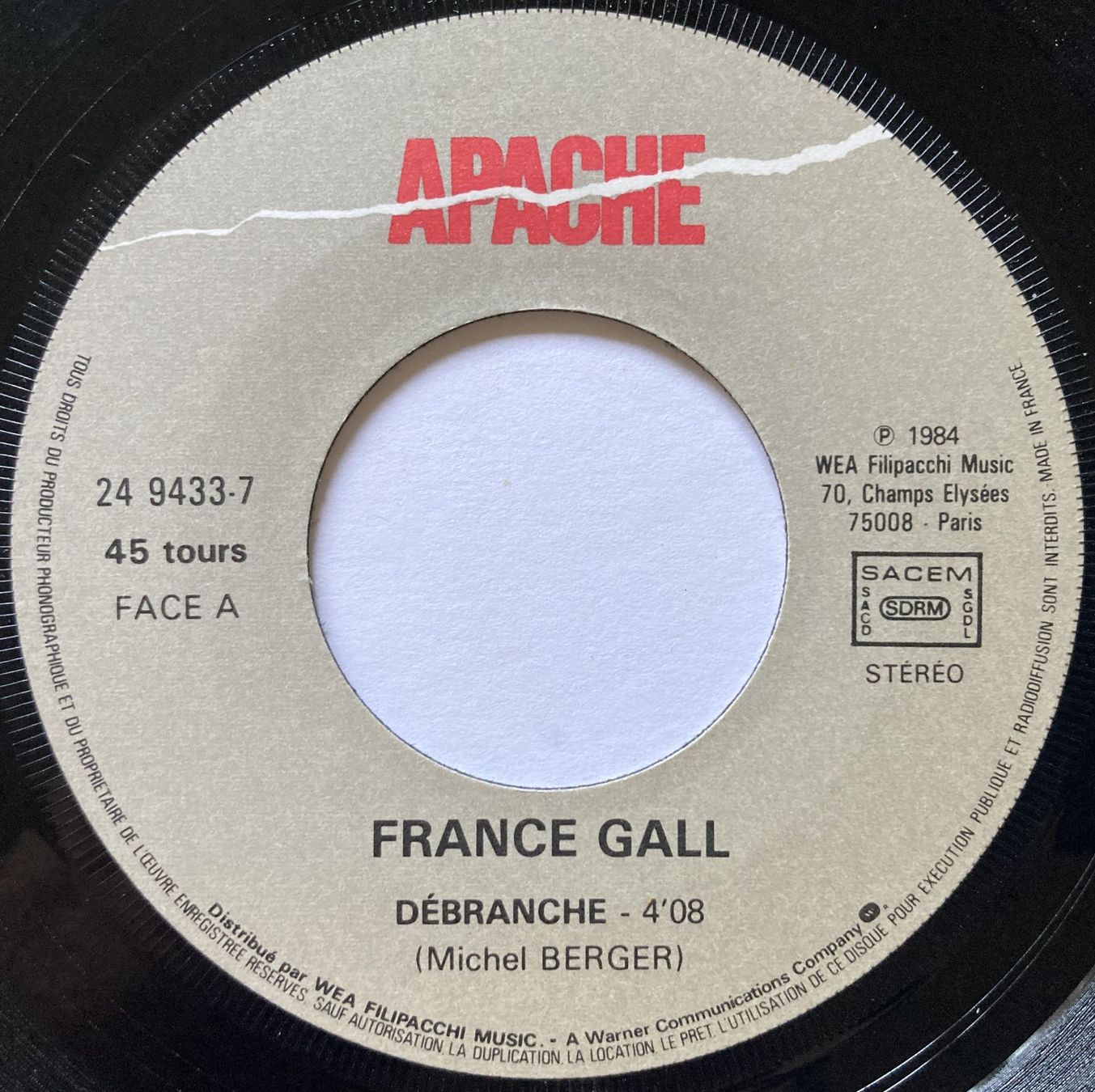 Vinyles: FRANCE GALL - DEBRANCHE – D'occasion à Bottens par hotter-than-hell 2