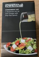 Edelstahl Marke Rowenta Essig & Öl  Gewürzständer 5tlg. NEU