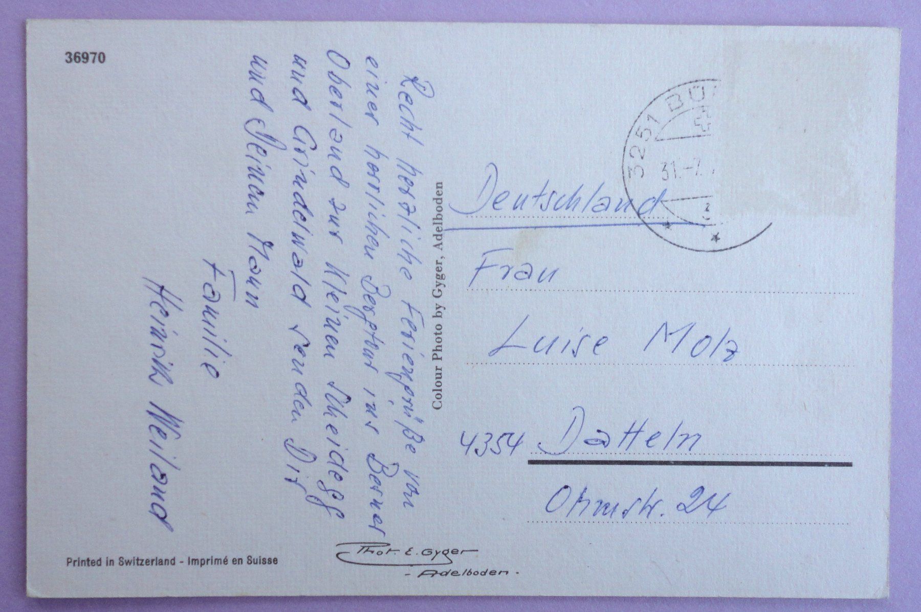 Cartoline postali: Kl. Scheidegg 2061 m – Difettoso da Fétigny venduto da Billy2miny 1