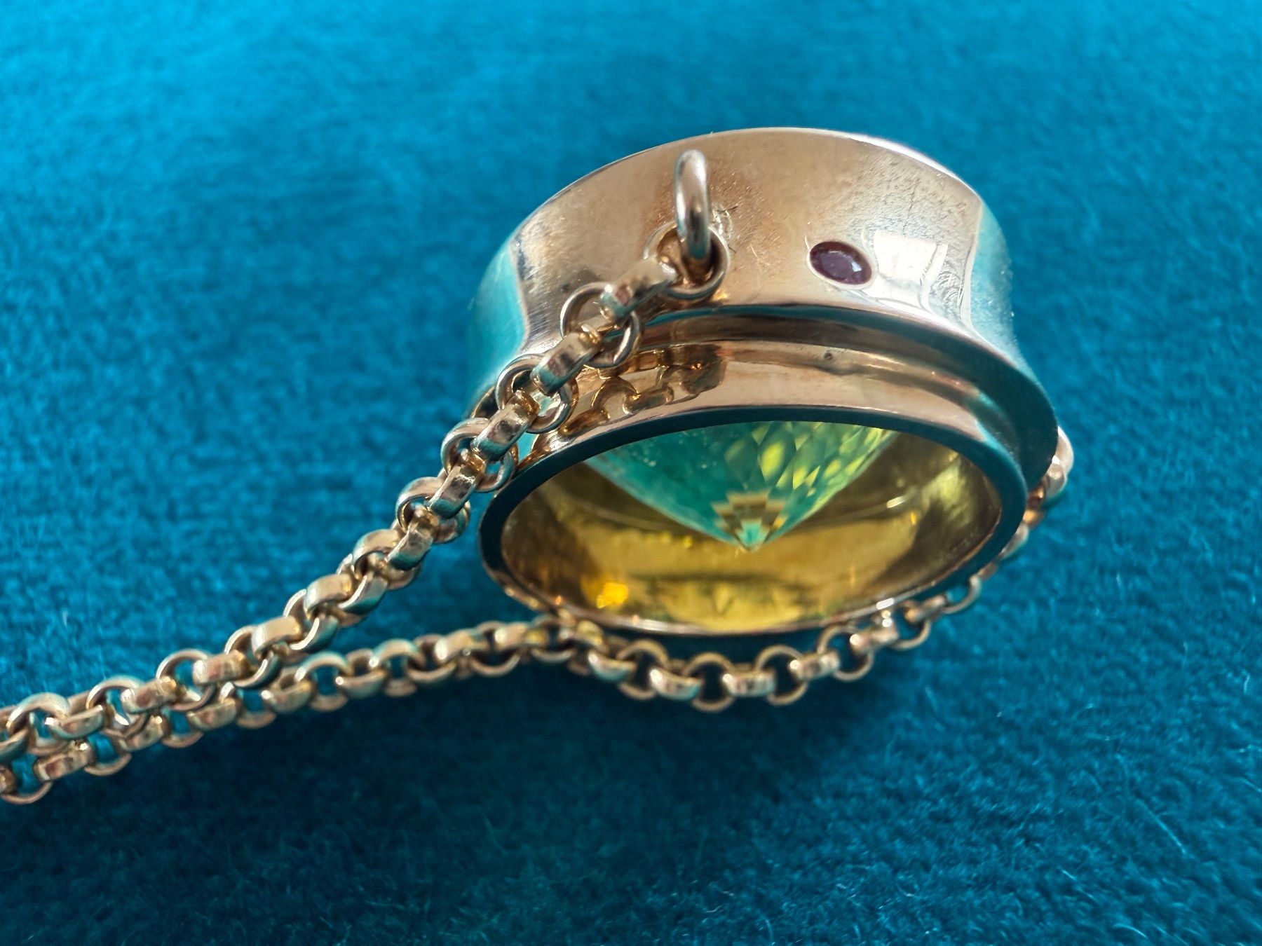 Catenine: Wunderschöne Halskette Gelbgold mit Lemon Citrin – Usato da Buchs SG venduto da Laurenzia2 5