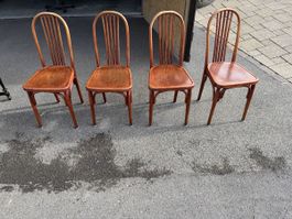 4 Vintage Bugholzstühle – Luterma Estonia – Thonet Stil