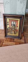 Rustikales Vintage-Bild mit Holzrahmen