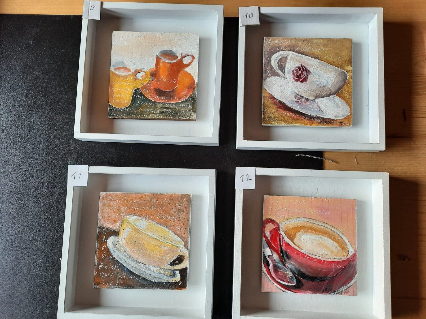 Poster & Bilder: 12 handgemalte Bilder als Serie Kaffee – Neu (gemäss Beschreibung) aus Berneck von Hansi_Muenz 2