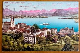 AK: Luzern - Dampfschiff  1920
