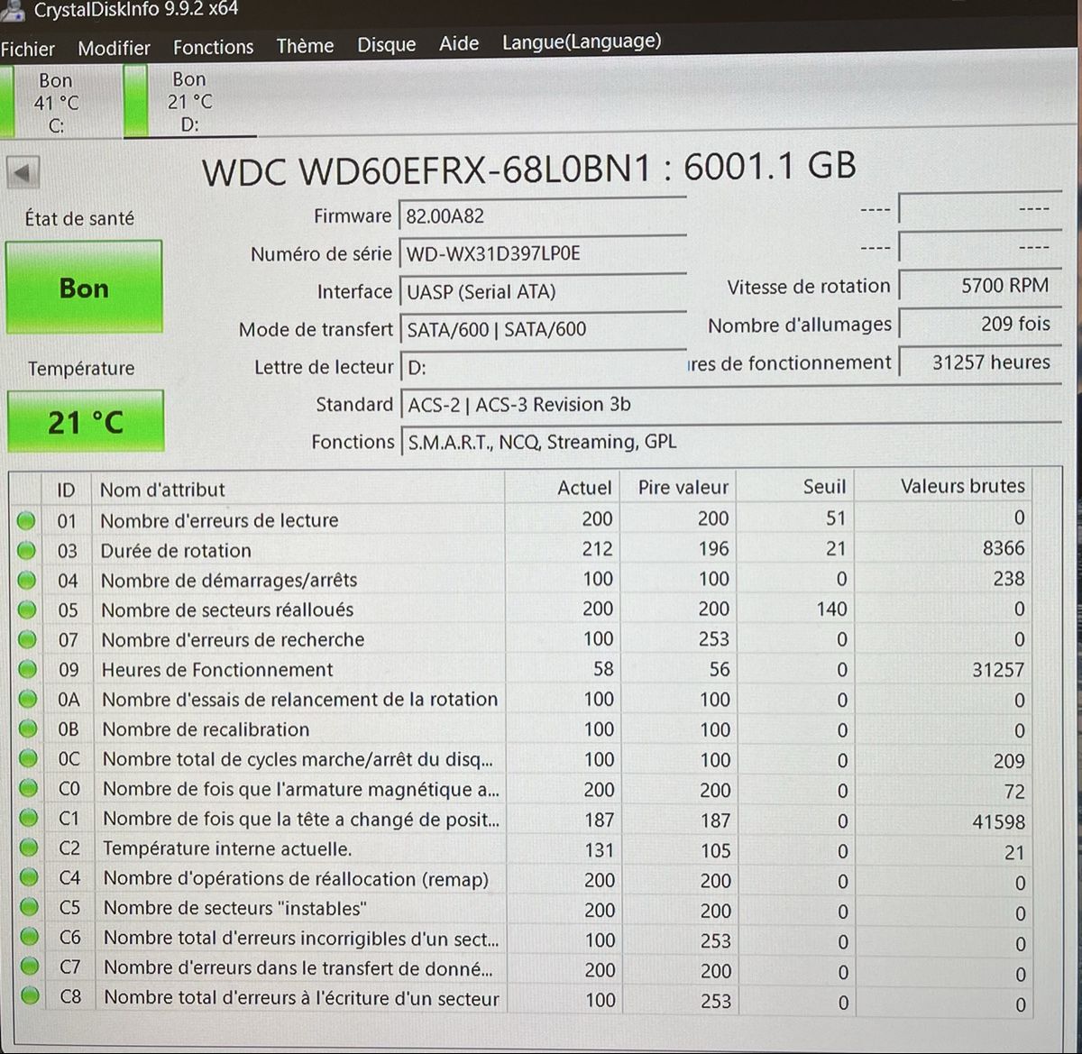 Western Digital Dischi rigidi: HDD western Digital Red 6TB – Usato da Yverdon-les-Bains venduto da Fdurussel 1