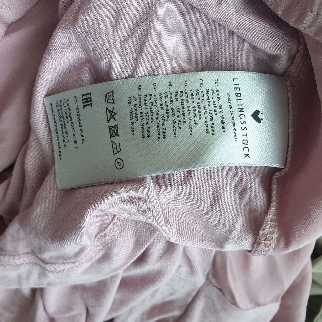 Lieblingsstück T-shirt: Lieblingsstück Seidenshirt Gr. 36 – Usato da Frenkendorf venduto da Moon111 3