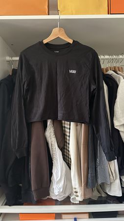VANS Crop Longsleeve Schwarz Gr. XS