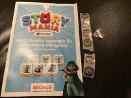 9 Sammelpunkte Migros Tonies Story Mania Sticker