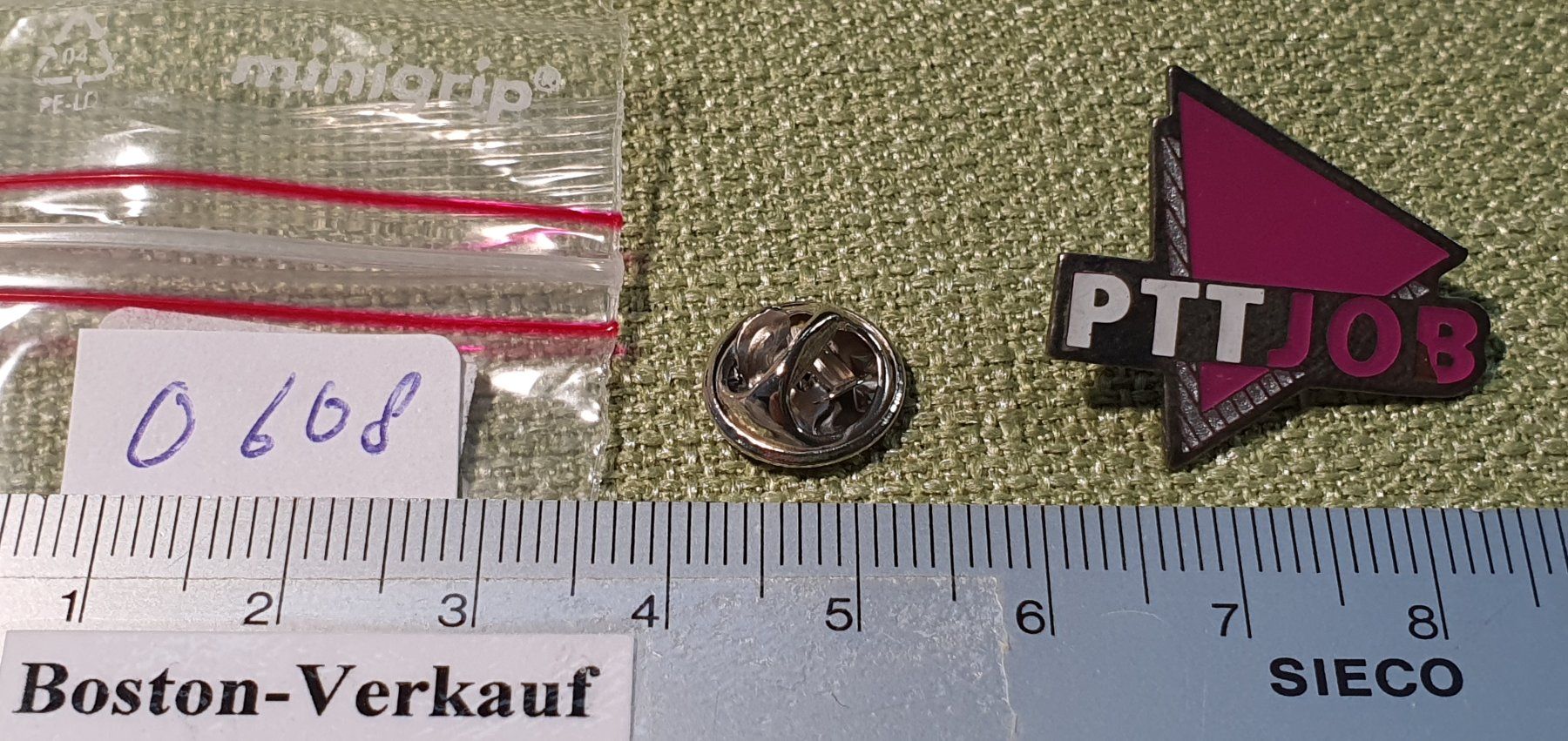 Placchette & Badge: O608 - Pin Die Post PTT Job – Usato da Reinach BL venduto da Boston-Verkauf 1