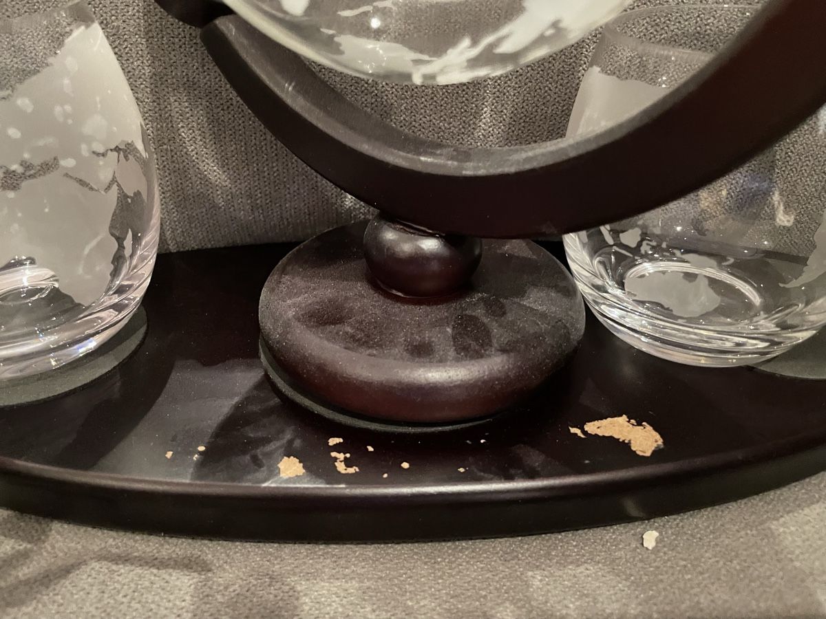 Karaffen: ***Glaskaraffe Globus mit Schiff*** – Gebraucht aus Hittnau von Stoeffi_85 2