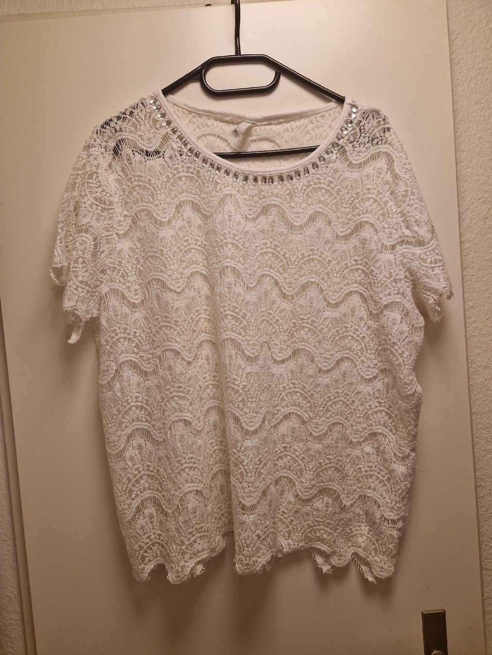 Chemisiers: Damen Bluse weiss Spitze – D'occasion à Binningen par Daja75