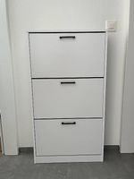 Schuhschrank weiss mit 3 Klappen