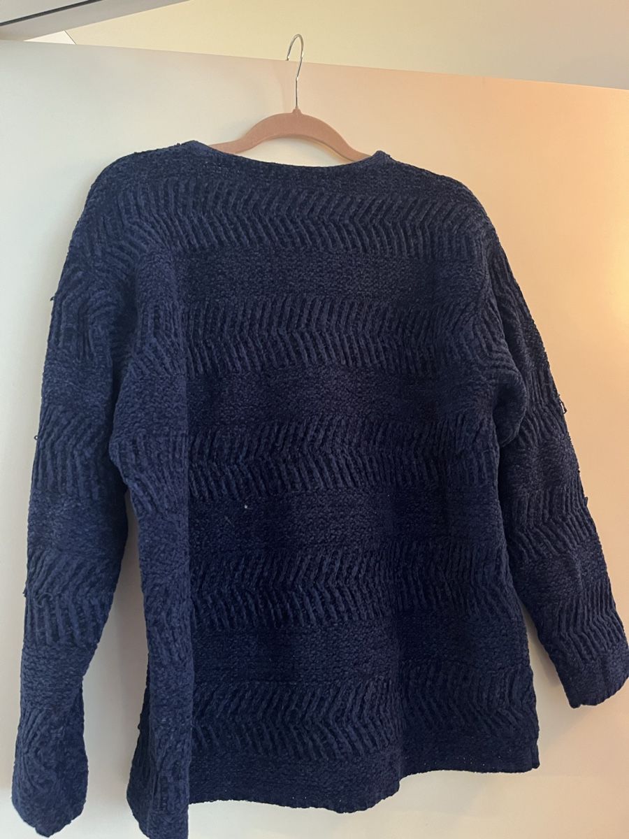 Maglioni & Felpe: Kuscheliger vintage Winterpullover, Gr. XL, Dunkelblau – Usato da Zürich venduto da Shopmystyle 5