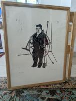 Eugen Del Negro – "Kaminfeger" Original Holzschnitt, Signed 