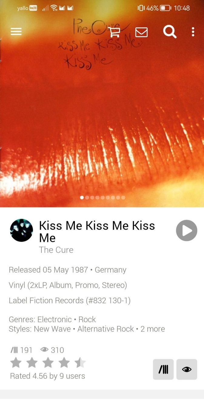 Schallplatten: The Cure Kiss me vinyl – Gebraucht aus Zuerich von Culoshaker 1