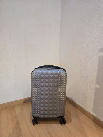 Koffer Steve Madden silber Rollkoffer Handgepäck 