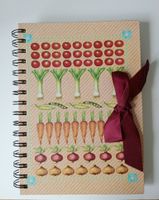 Notizbuch mit Gemüse-Motiv, Spiralbindung Vie Neu