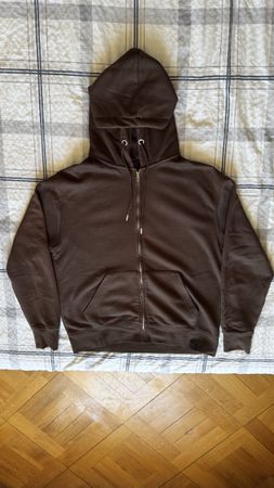 Sweat à capuche zippé marron taille M bon état