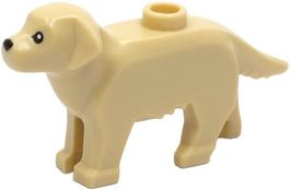 LEGO 69962pb01 Tan Dog, Labrador / Golden Retriever