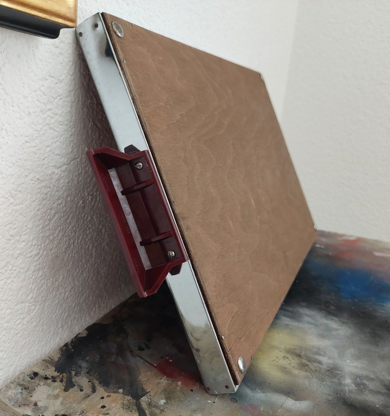 Servierplatten: Art-Deco-Tablett, silberfarbiger Metallrahmen, Bakelitgriffe – Gebraucht aus Subingen von K7passt_immer 8