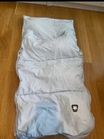 Gefütterter Winterschlafsack bis 1 Jahr (80 cm) hellblau