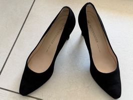 Peter Kaiser Echtleder Pumps Schwarz Gr. 4 1/2 Top Zustand!