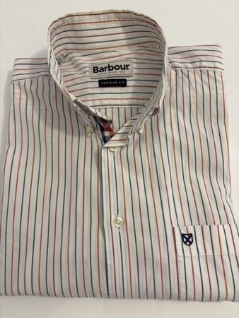 Hemd Barbour gestreift Grösse M Regular Fit 100% Baumwolle