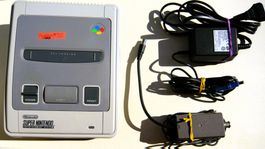 Super Nintendo pour bricoleur avec Alimentation + câble TV
