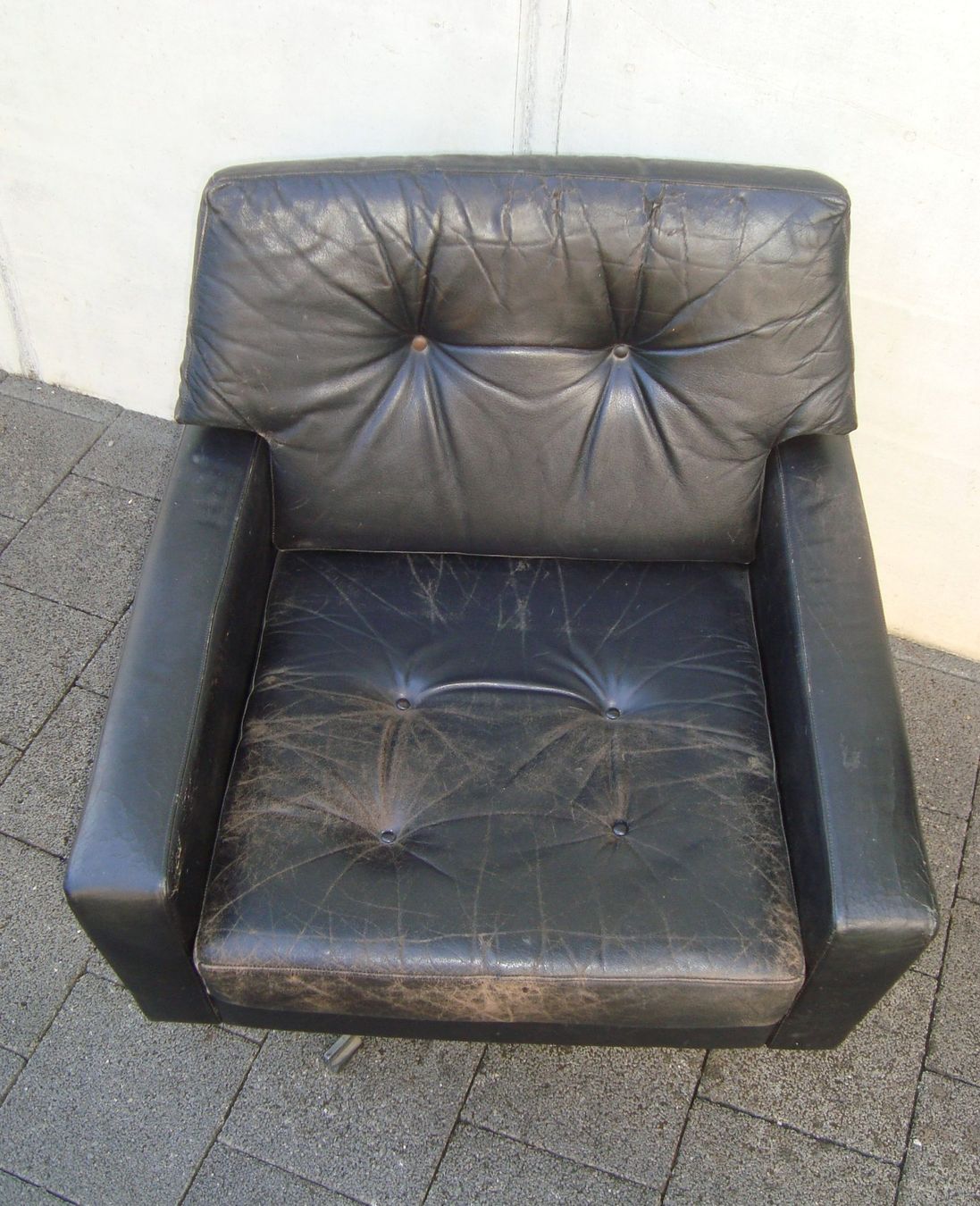 Poltrone: Design Leder Sessel, drehbar – Usato da Oberdorf NW venduto da Lufao 3