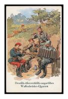 WWI - 1914–18 - Kriegspostkarte - Waffenbrüder Quartett
