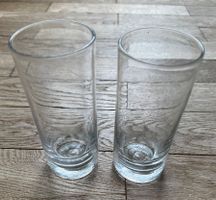 2 antike Mostgläser, geeicht, ca. 1910