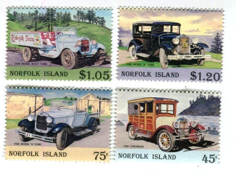 Tous les timbres: Briefmarken "Oldtimer". Norfolkinsel – Neuf avec emballage d'origine à Basel par Butsch5