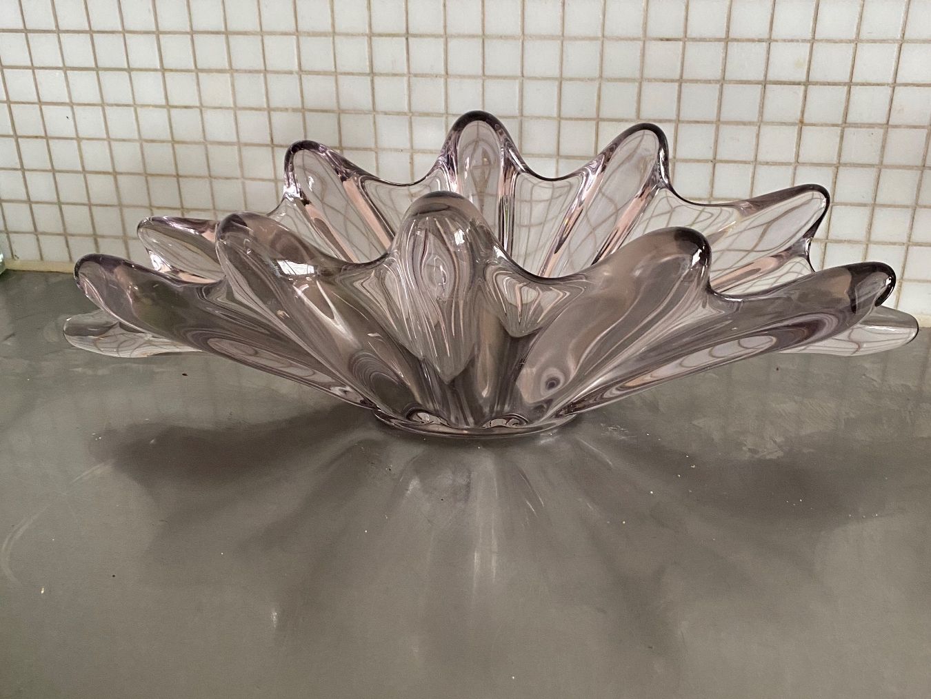 Ciotole: Murano, daum, Vannes, grosse Kristallglas Schale – Usato da Solothurn venduto da BORGHAGEN 4