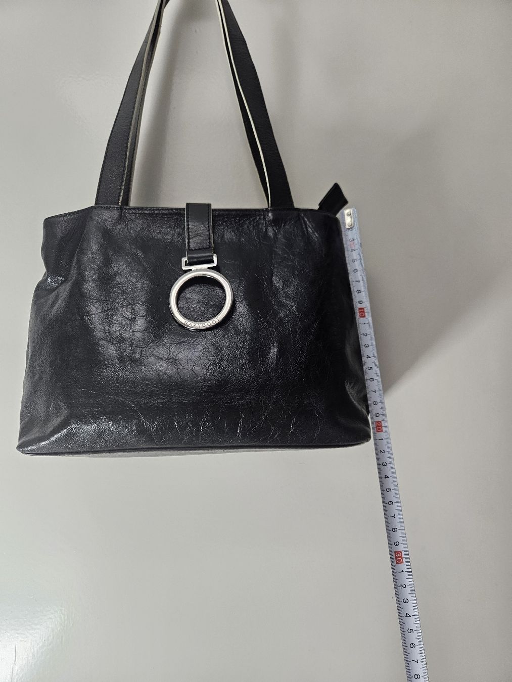 Navyboot Borse da donna: Kleine Navyboot  Handtasche, Leder, schwarz  – Usato da Wettswil venduto da tot_bjl8 1