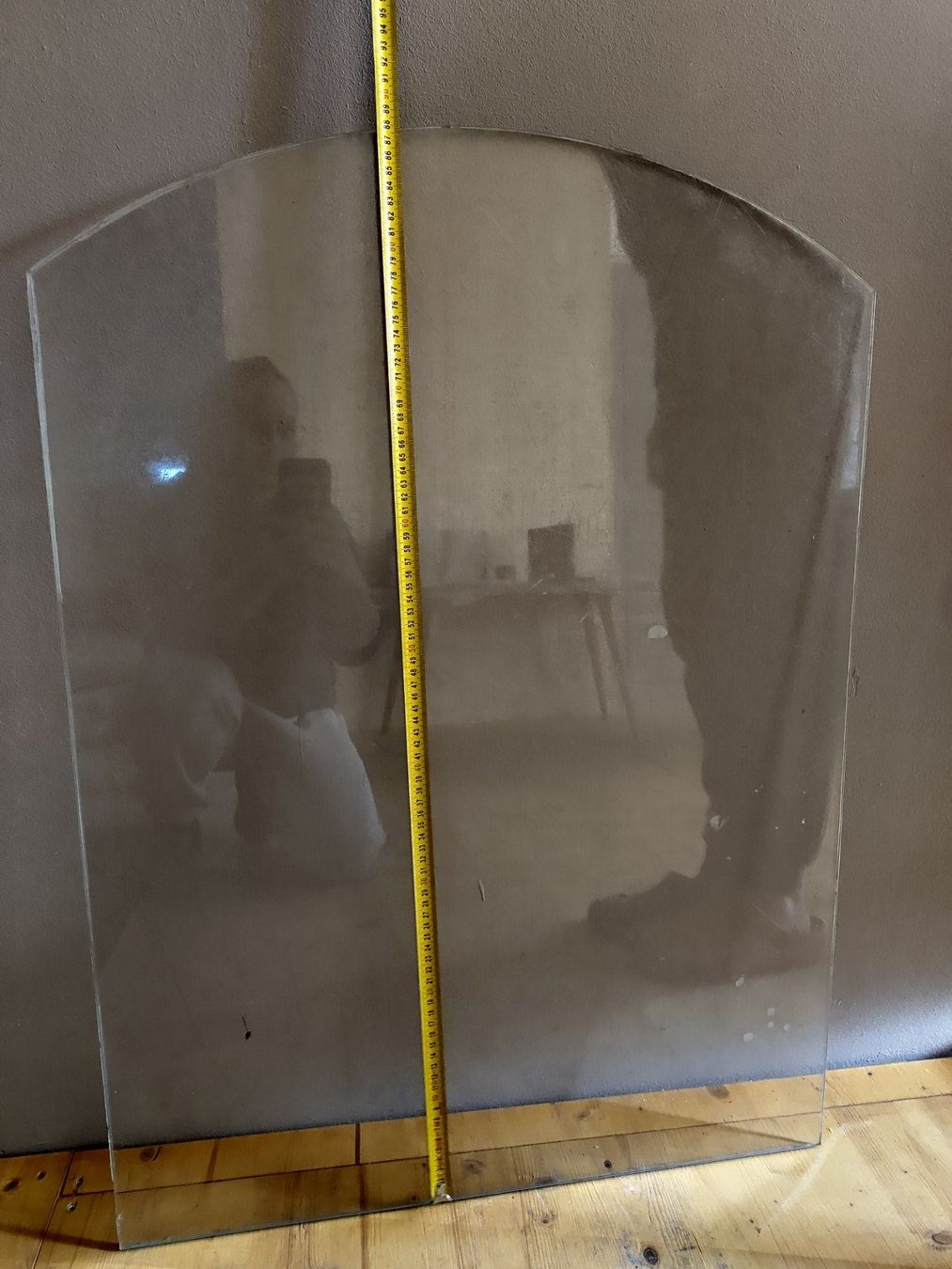 Stufe caminetto: Rundbogen-Glasbodenplatte 88x65 cm – Usato da Saland venduto da Mel_H. 2