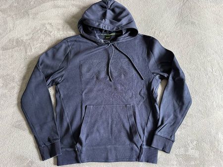 BOSS Kapuzenpullover Herren S dunkelblau wenig getragen
