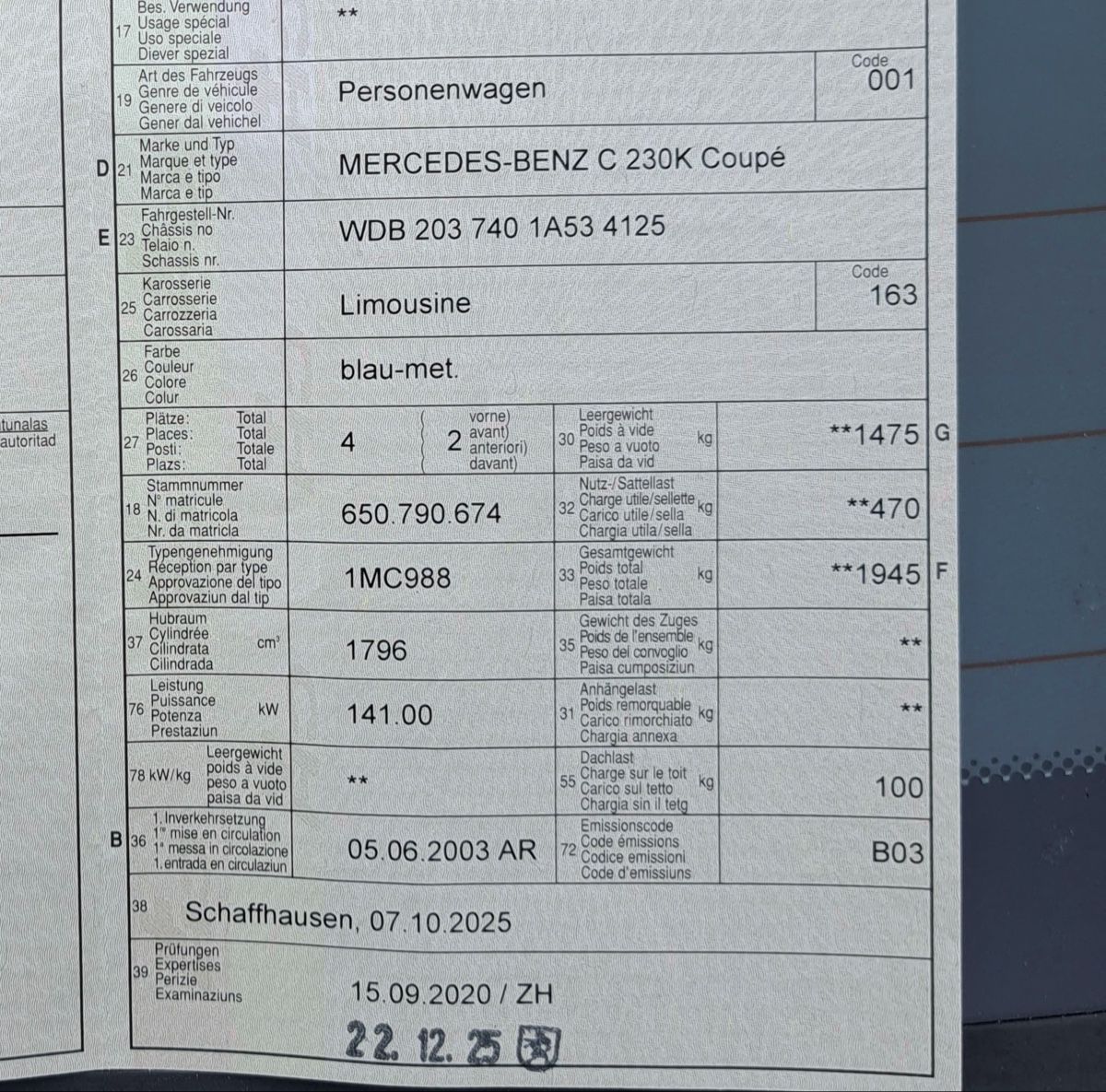 Mercedes-Benz Automobili: MERCEDES-BENZ C 230 KOMPRESSOR COUPE – Usato da Maschwanden venduto da Lamborgh 9