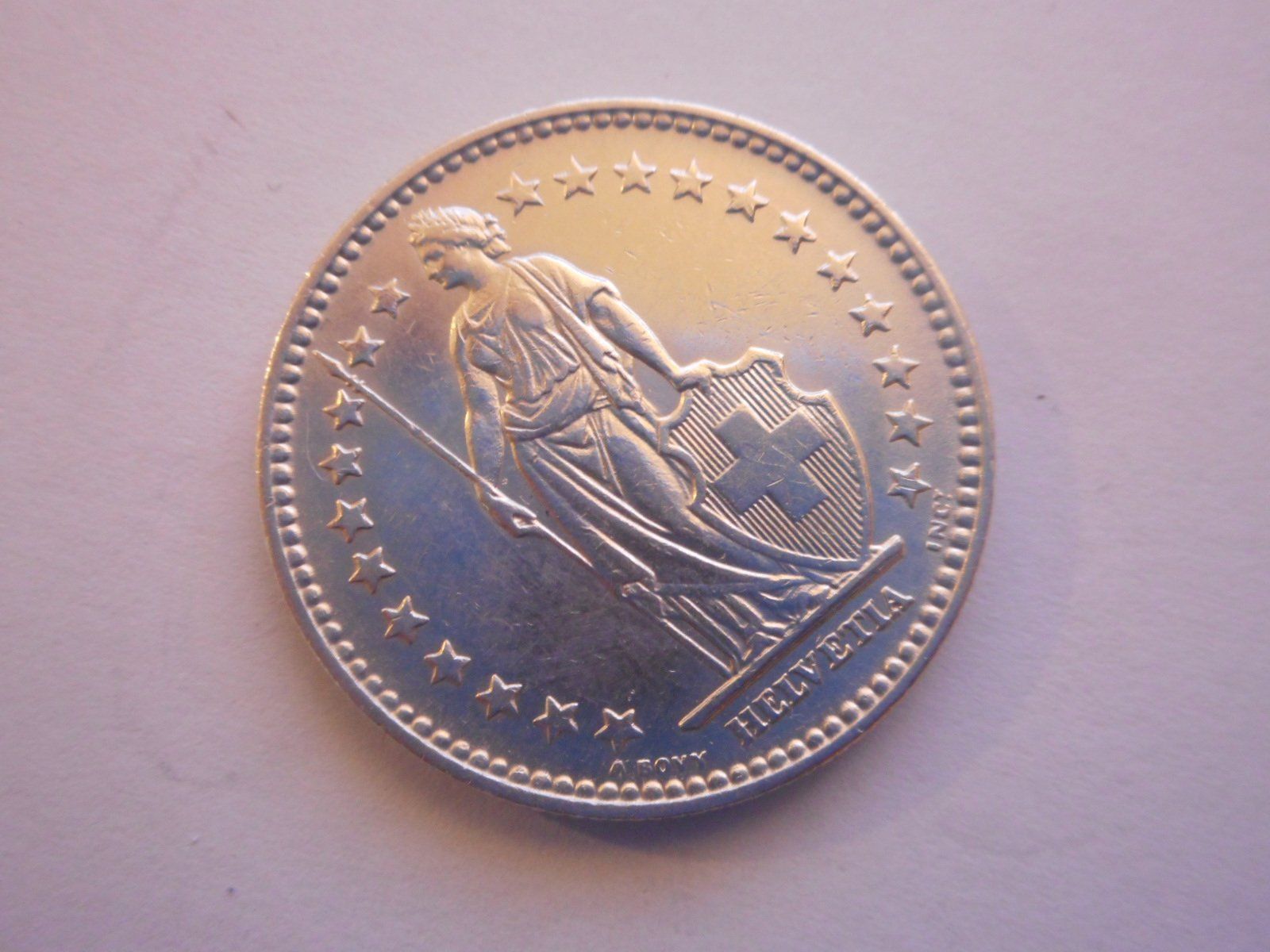 Tutti le monete: 2 Fr. 1914 silber vorz – Usato da Kriegstetten venduto da pizlad2010 2
